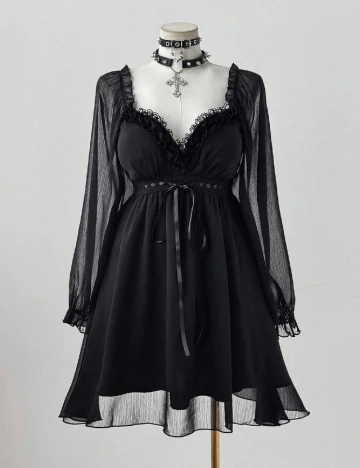 Rochie scurta SHEIN CURVE, negru