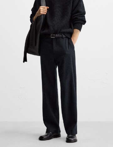 Pantaloni Zara, bleumarin