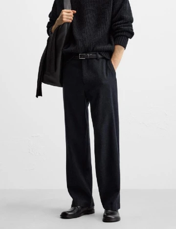 Pantaloni Zara, bleumarin