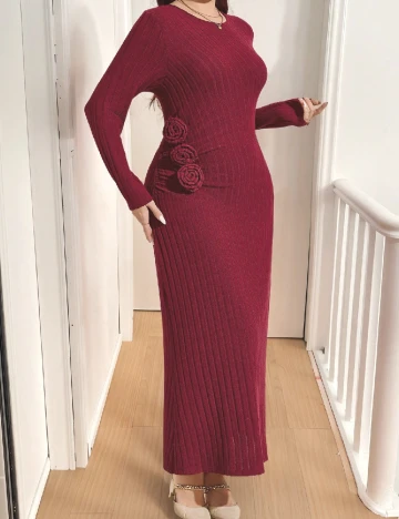 Rochie lunga SHEIN CURVE, rosu