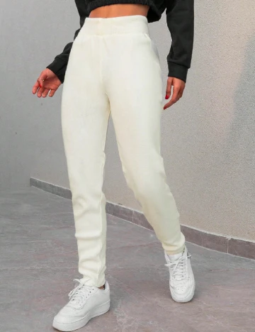 Pantaloni SHEIN, ecru