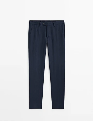 Pantaloni Massimo Dutti, bleumarin
