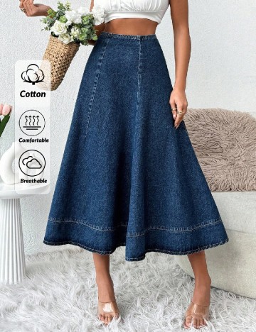 
						Fusta SHEIN, albastru