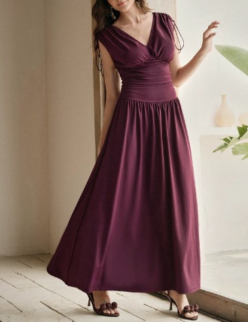 
						Rochie lunga Anewsta, pruna