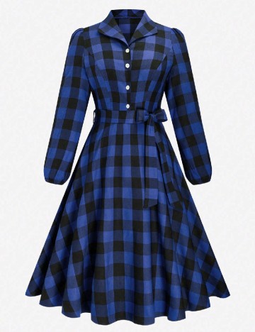 
						Rochie lunga SHEIN CURVE, albastru/negru