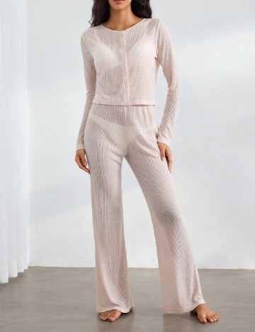 
						Pijama SHEIN, roz pal