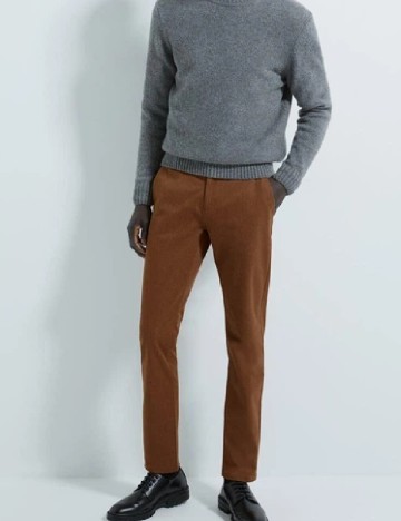 Pantaloni Zara, maro