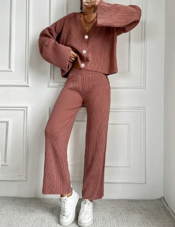 Compleu SHEIN, roz pudra inchis