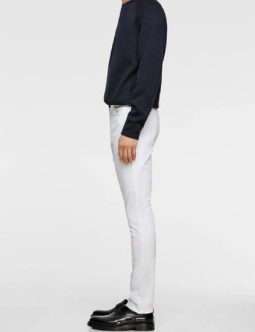 Pantaloni Zara, alb