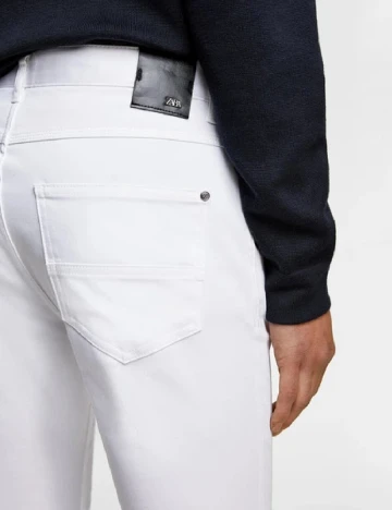Pantaloni Zara, alb