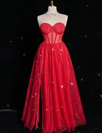 Rochie lunga SHEIN CURVE, rosu