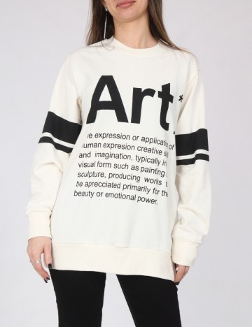 
						Bluza Oversize Zara, ecru