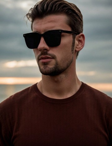 
						Ochelari de soare SHEIN, negru