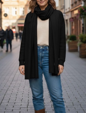 
						Esarfa Pull&Bear, negru