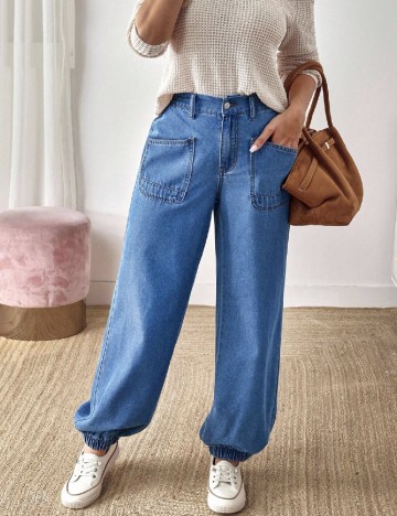 
						Pantaloni Emery Rose, albastru