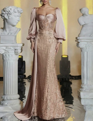 Rochie lunga SHEIN, maro