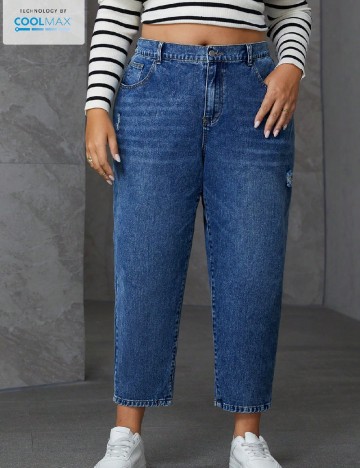 
						Blugi SHEIN CURVE, bleumarin