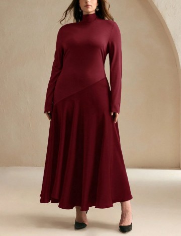 
						Rochie medie Anewsta Curve, visiniu