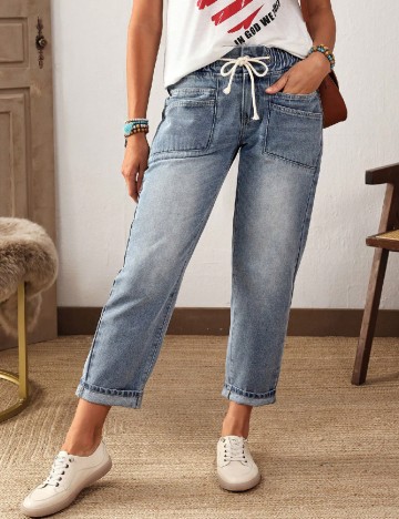 
						Blugi Emery Rose, albastru