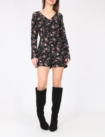 Salopeta Bershka, floral print
