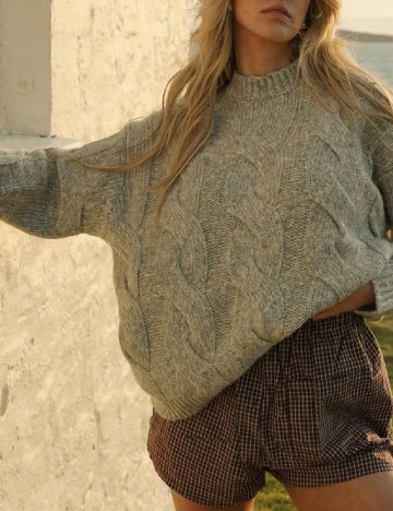 
						Pulover SHEIN, verde deschis