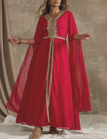 Rochie lunga SHEIN CURVE, rosu