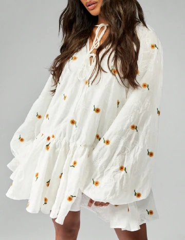 Rochie scurta Missguided, alb