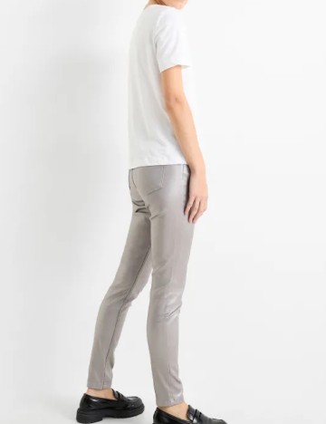 Pantaloni C&A, argintiu