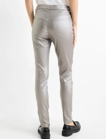 Pantaloni C&A, argintiu
