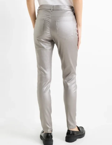 Pantaloni C&A, argintiu