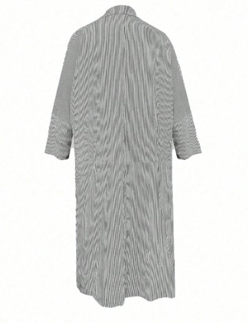 Rochie lunga SHEIN, alb/gri
