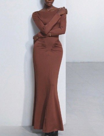 
						Rochie lunga SHEIN, maro