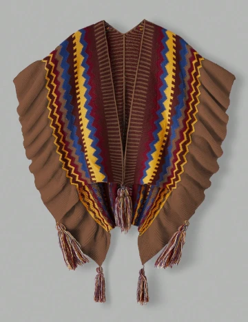 Poncho SHEIN CURVE, mix culori