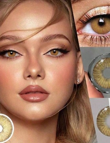 
						Lentile de contact SHEIN, caramiziu