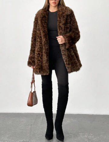 Palton SHEIN, animal print