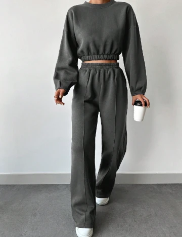 Compleu SHEIN, gri inchis