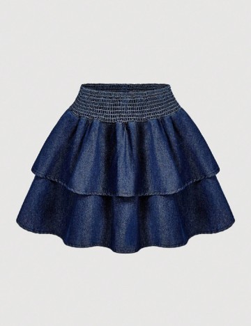 
						Fusta SHEIN, albastru