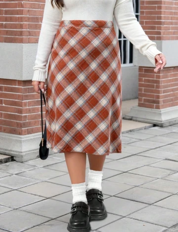 Fusta SHEIN CURVE, mix culori