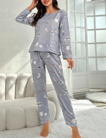 Pijama SHEIN, albastru