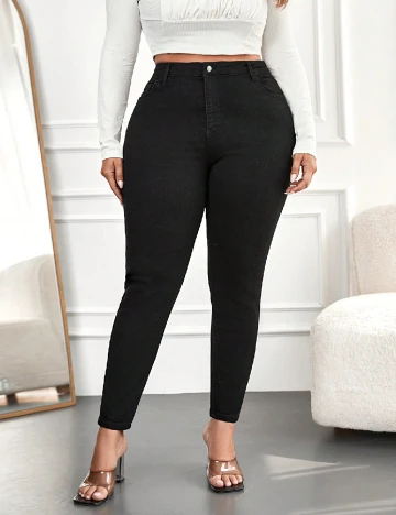 Blugi SHEIN CURVE, negru