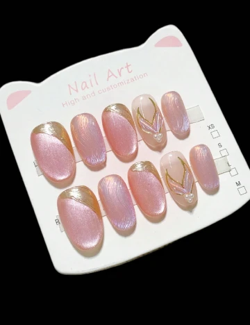 Set unghii false SHEIN, roz