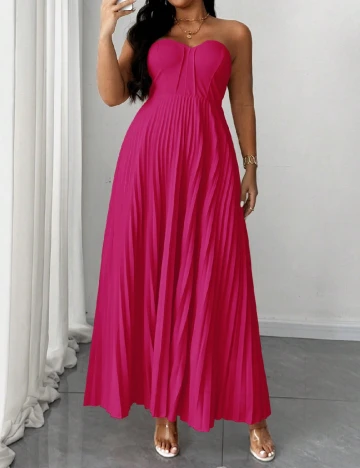 Rochie lunga SHEIN CURVE, roz