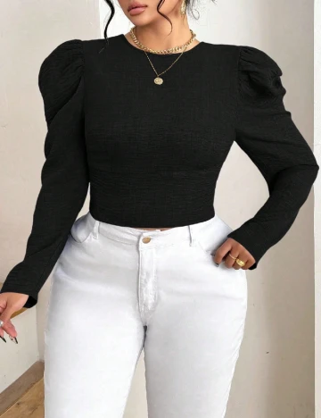 Bluza SHEIN CURVE, negru