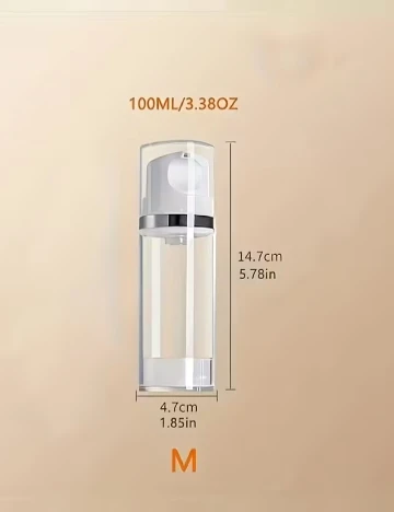 Recipient portabil pentru cosmetice SHEIN, transparent