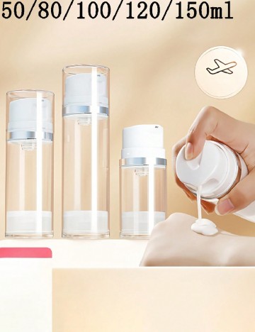 
						Recipient portabil pentru cosmetice SHEIN, transparent