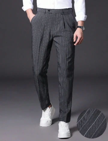 Pantaloni SHEIN, gri inchis