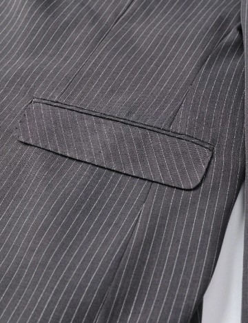 Sacou SHEIN Plus Size Men, gri inchis