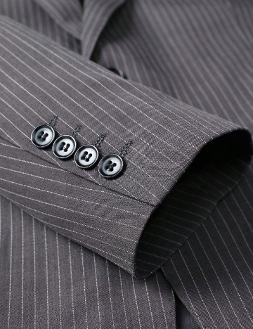 Sacou SHEIN Plus Size Men, gri inchis