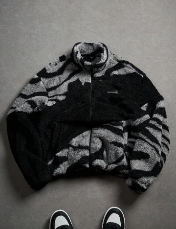 Bluza SHEIN, gri/negru