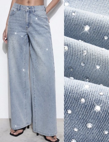 
						Blugi SHEIN, albastru